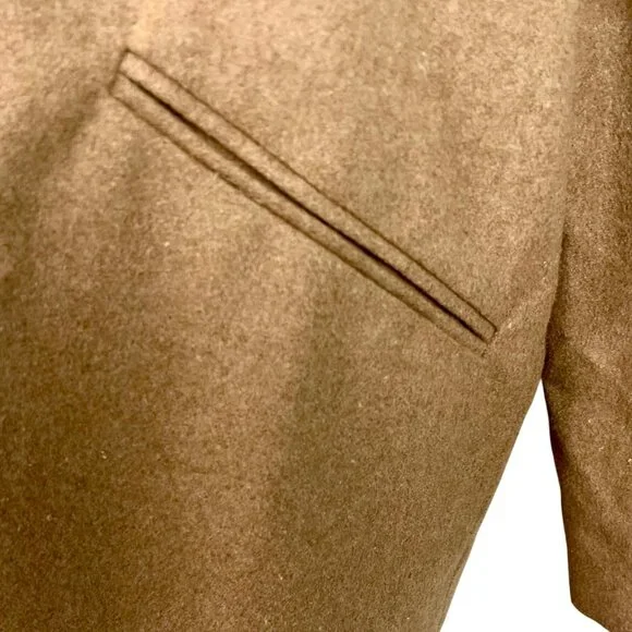 Brave Soul ASOS Camel Brown Wool Blend Dixie Coat 14 Longline Oversized Neutral - Picture 4 of 13